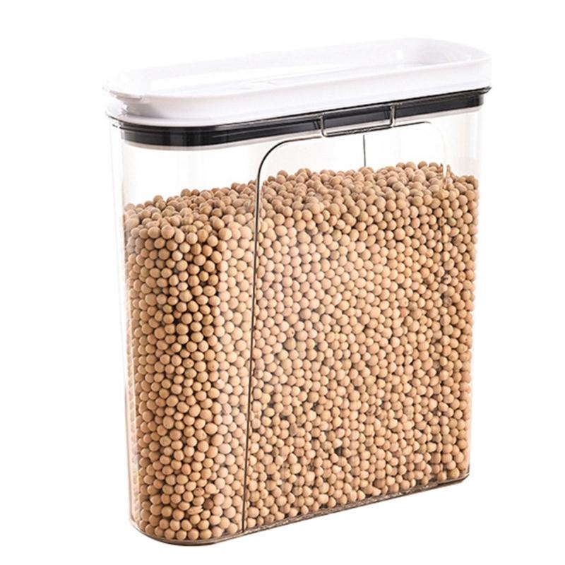 Space Saving Designs Sealed Grains Bin for Freshness Portable for Home Use and Office Supplies Pantrys Organization