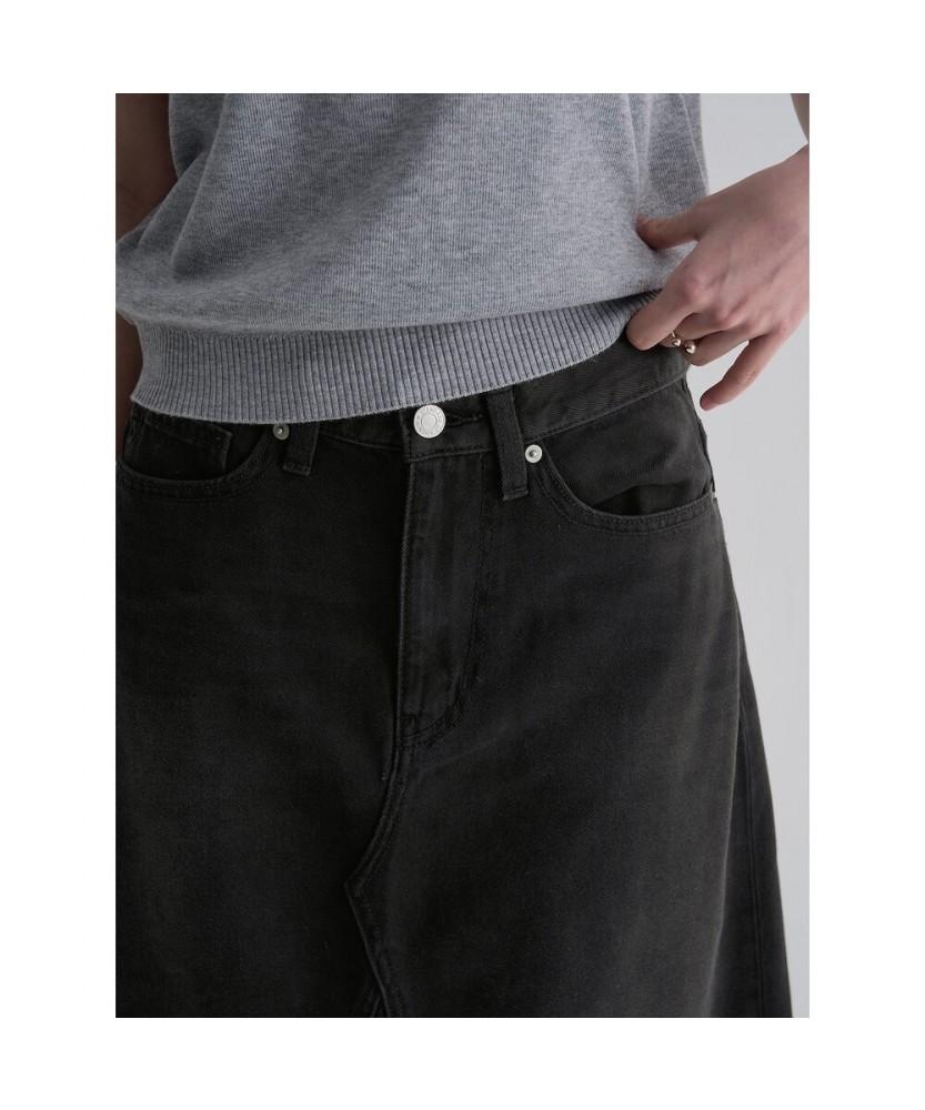 8seconds Tencel Blended Denim Maxi Skirt Ash