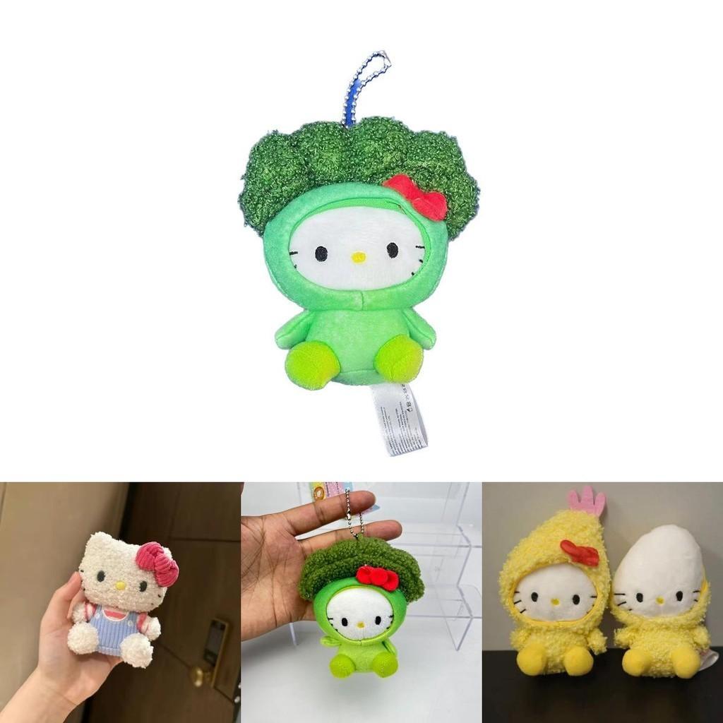 Hellokitty Shrimp Plush Toy Backpack Pendant Cute And Fluffy Kitty Design