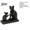 Table Decor 3D Printed Modern Cat & Mouse Sculpture Minimalist Animal Interaction Desk