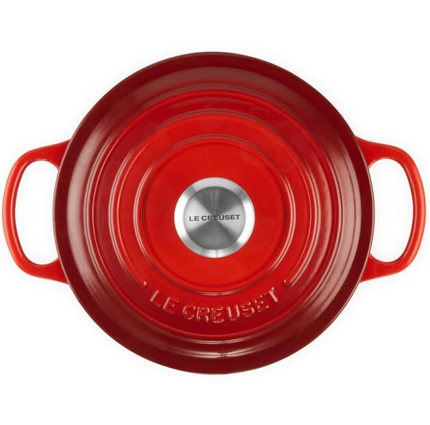 Чугунная жаровня Le Creuset Signature круглая 18 см вишнево-красная 1,8 л (21177180602430)