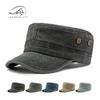 Trendy Men's Washed Cotton Military Duckbill Hat with Sun Protection
