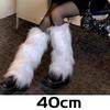1/2pairs Winter Solid Color Leg Warmer Women Artificial Faux Fur Foot Covers Furry Leg Warmers Knee High Boots Cover