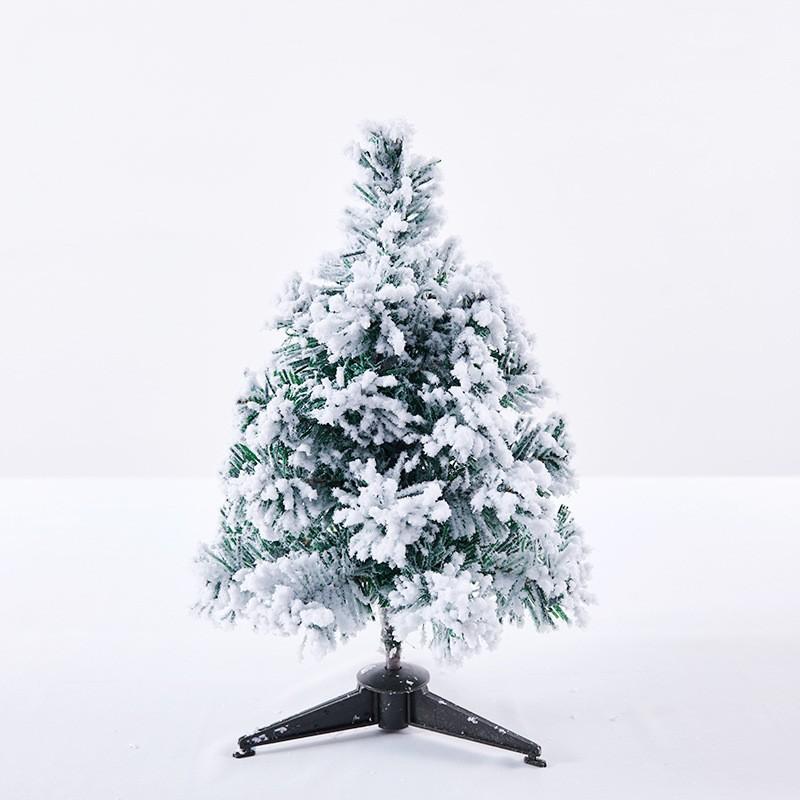 Christmas Snow Flocked Mini Tree 30/45/60/90cm Desktop PVC Xmas