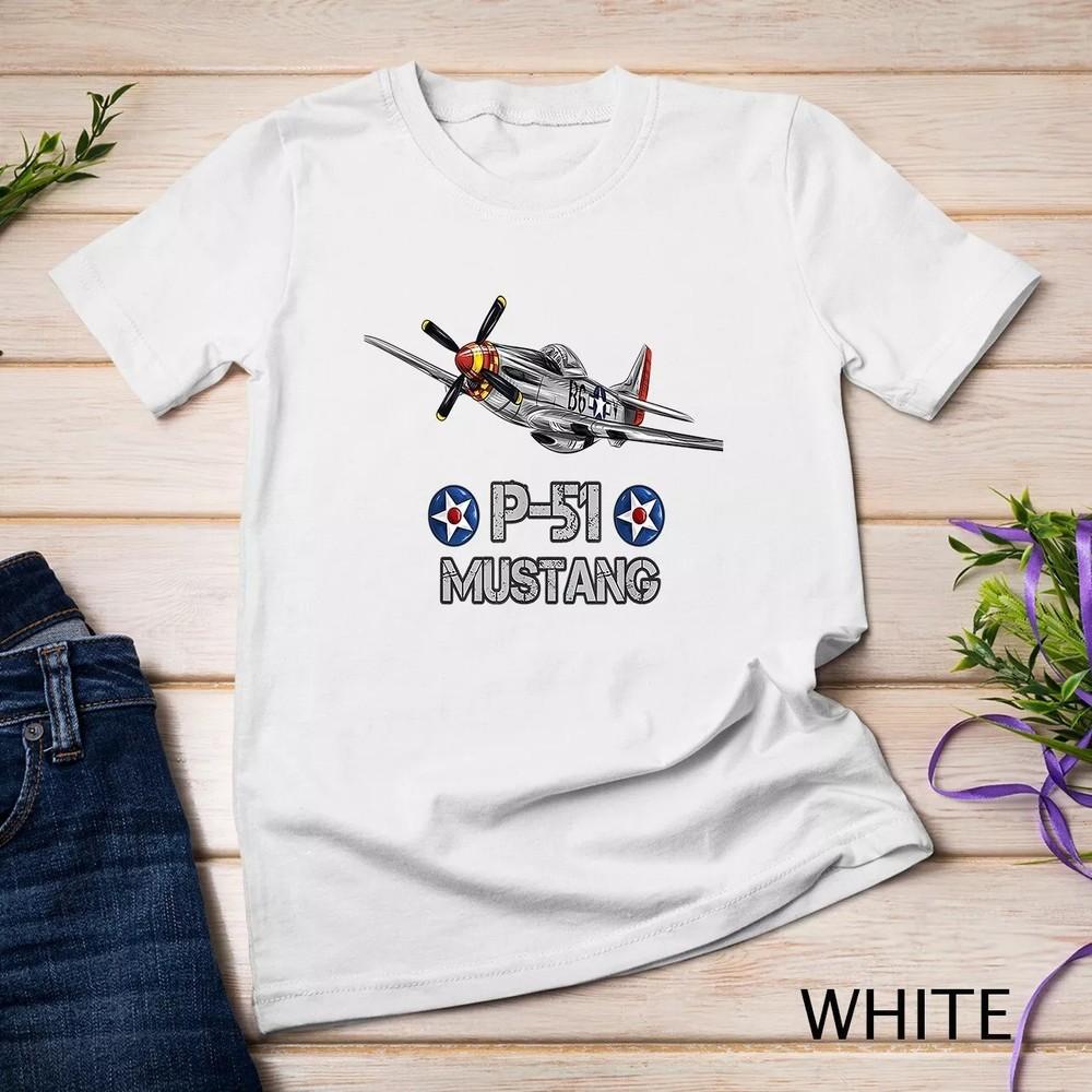 

2025/P-51 Mustang Fighter Airplane T-Shirt Unisex T-shirt Unisex T-Shirt XL