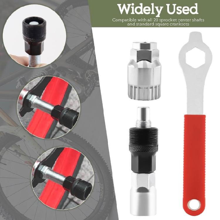 Lightweight Bicycles Crank Puller Kit with Ergonomic Handle for Reduced Fatigue During Repairs
