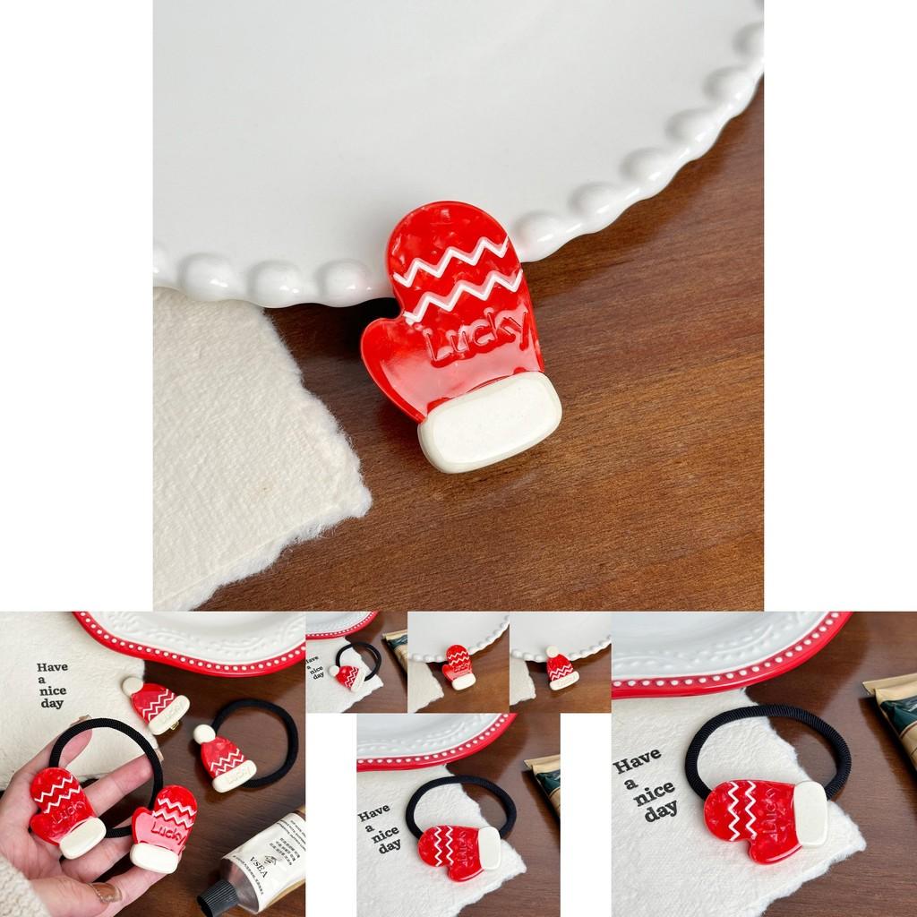 Adorable Handmade Christmas Themed Hair Clips And Ponytail Holders For Stylish Women
