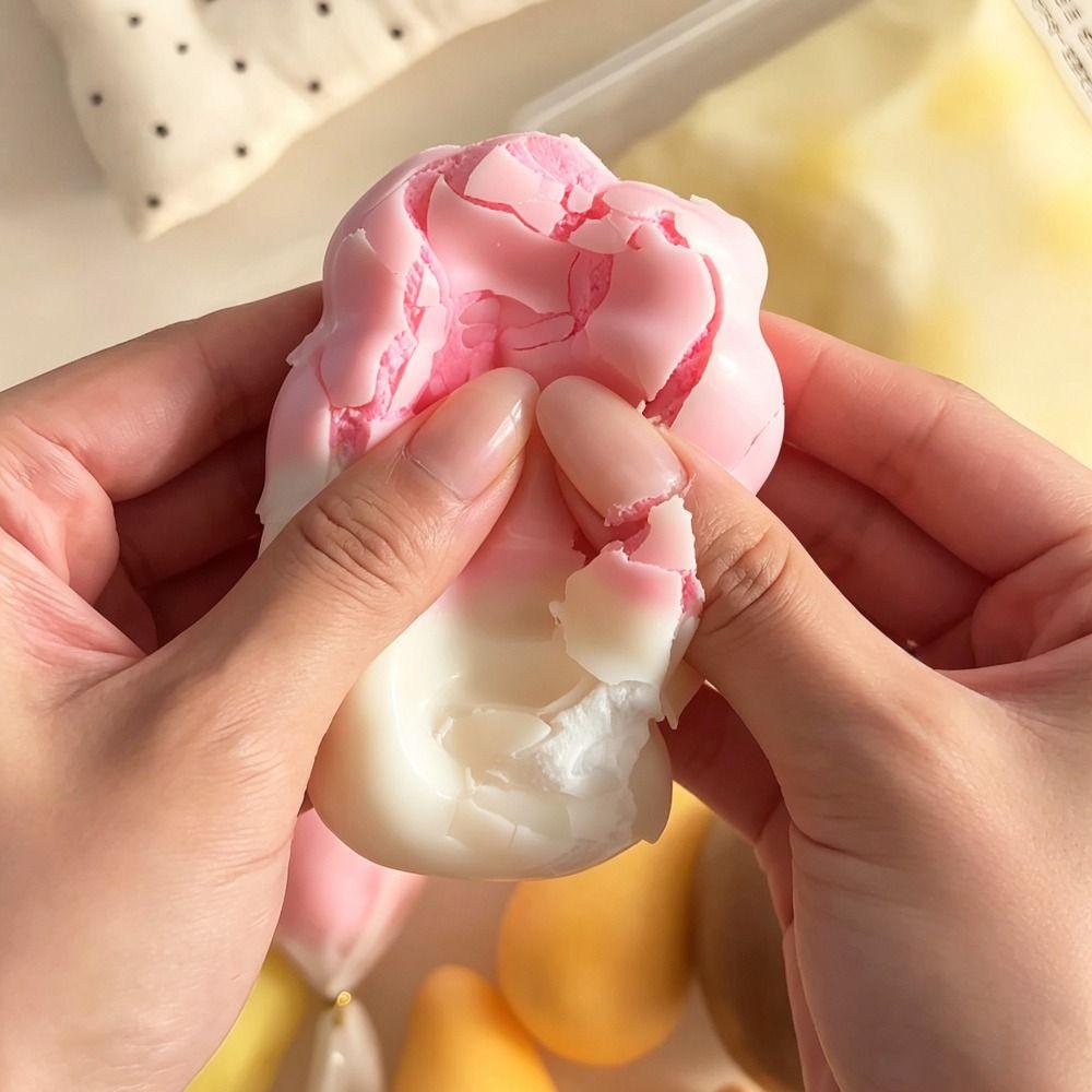 Satisfying Sound Crispy Squishy Cream Strips Crunchy Squeeze Wax Skin Squeeze Toy Kids Adults