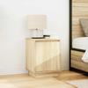 Nightstand with LED Lights Sonoma Oak 38 x 34 x 50 cm
