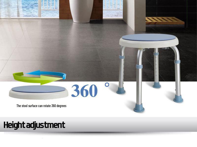 Non-slip Rotating Shower Stool for Elderly, Pregnant Women & Children