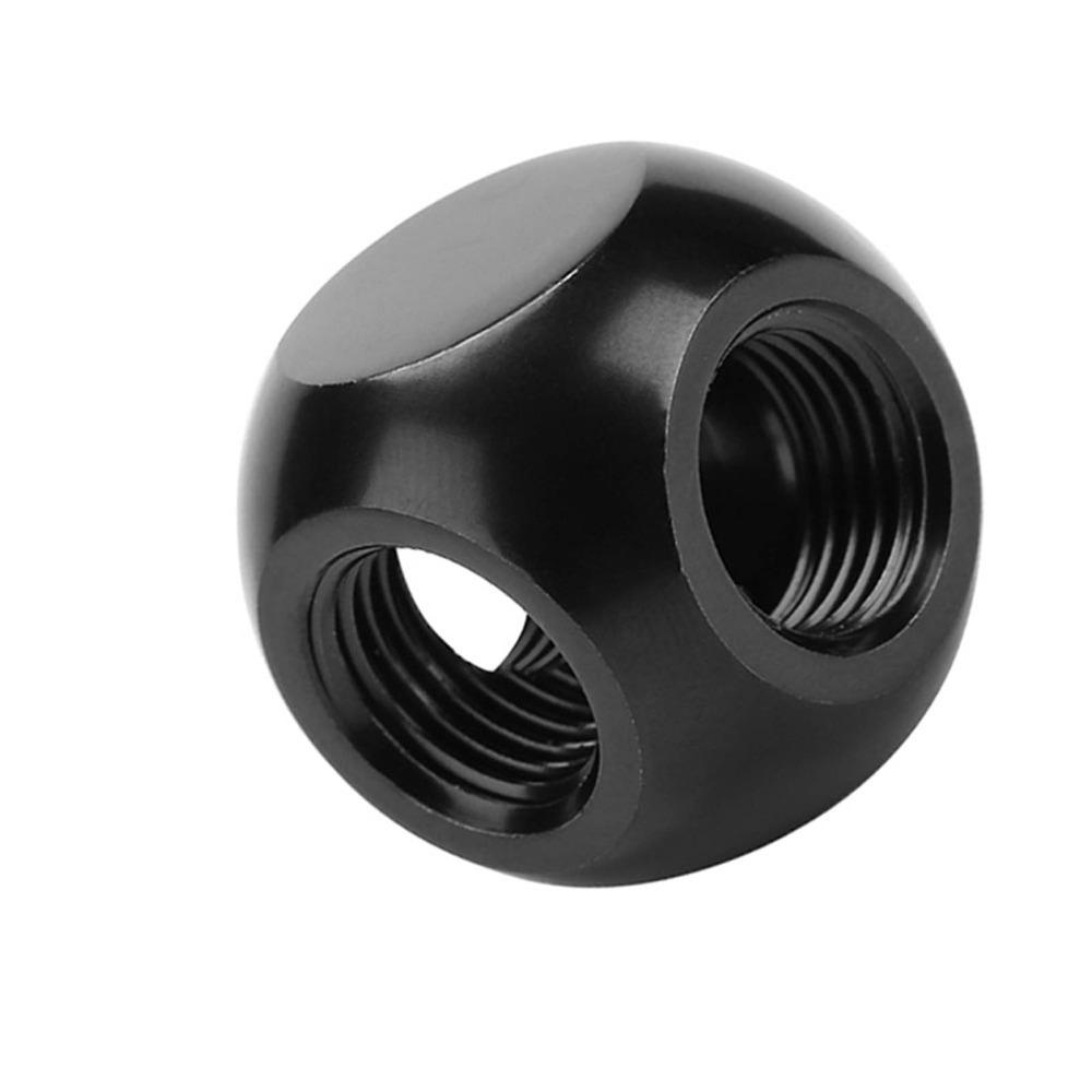 G1/4 Threaded Water Cooling Fitting 3 Way 3 Way Brass Adapter  Computer Water Cooling