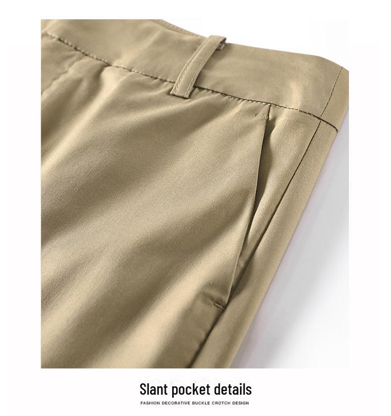 2024 Women's High-Waisted Slim Fit Summer Cigarette Pants - Nine-Point Casual Straight-Leg Design