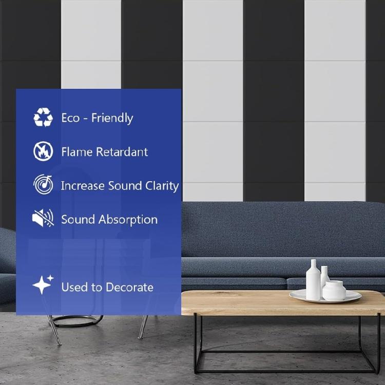 12Pieces Soundproof Foam Tiles Self Adhesive Wall Panel Polyester Fiber Texture Soundproof Wall Panel Soundproof Panels