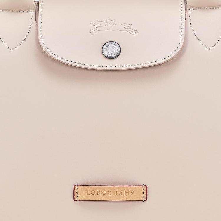 Longchamp Le Pliage Xtra Brand Logo Zipper Closure Large Cowhide Dumpling Bag Shoulder Crossbody Handbag Small Women handbag Beige 1512HFZ555