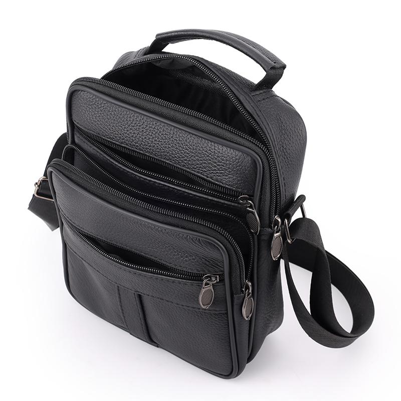 Vintage Leder Umhängetasche für Herren – Klassische Messenger Crossbody Tasche für Business Casual & Reisegebrauch