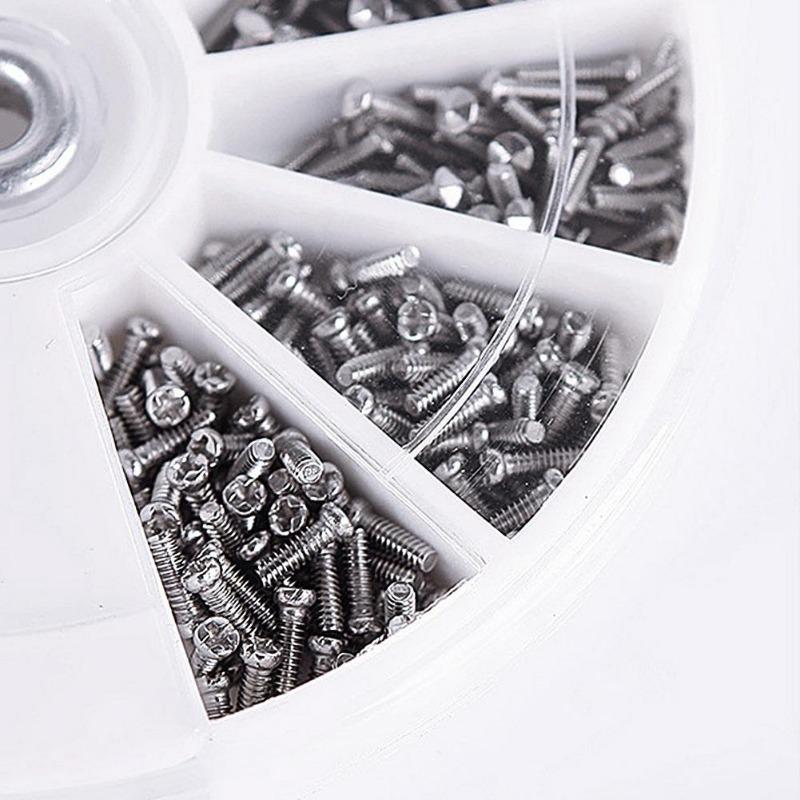 600pcs 12 Kind of Small Screws Nuts Electronics Assortment Kit M1 M1.2 M1.4 M1.6
