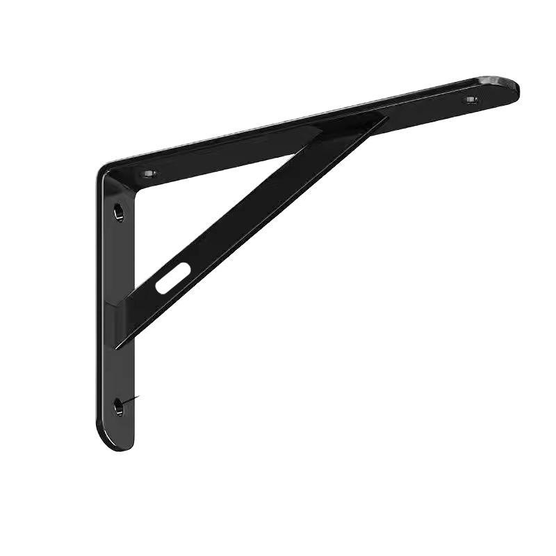 Wall-mounted Triangle Iron Bracket: Right Angle Shelf Support and Load-bearing Storage