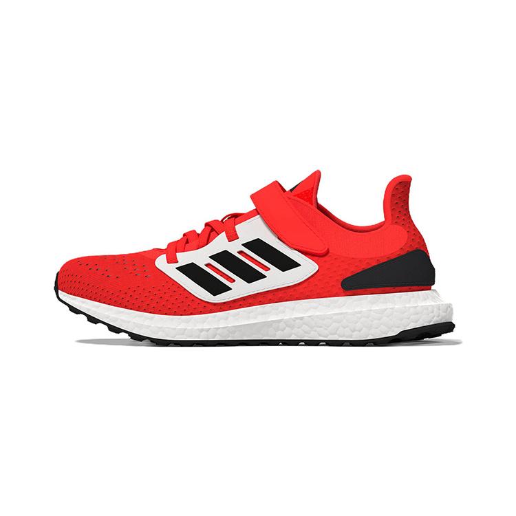 New Adidas Pureboost 22 Low Top Running Shoes White Red Children Aged 3 7 Years Old GZ2602
