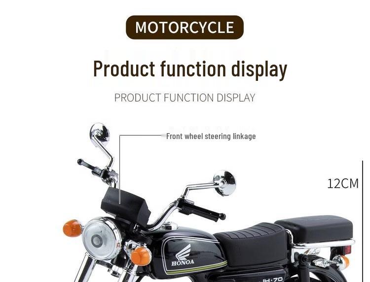 In-Stock Retro Honda Jialing Motorcycle Model - Perfect Birthday Gift for Dad