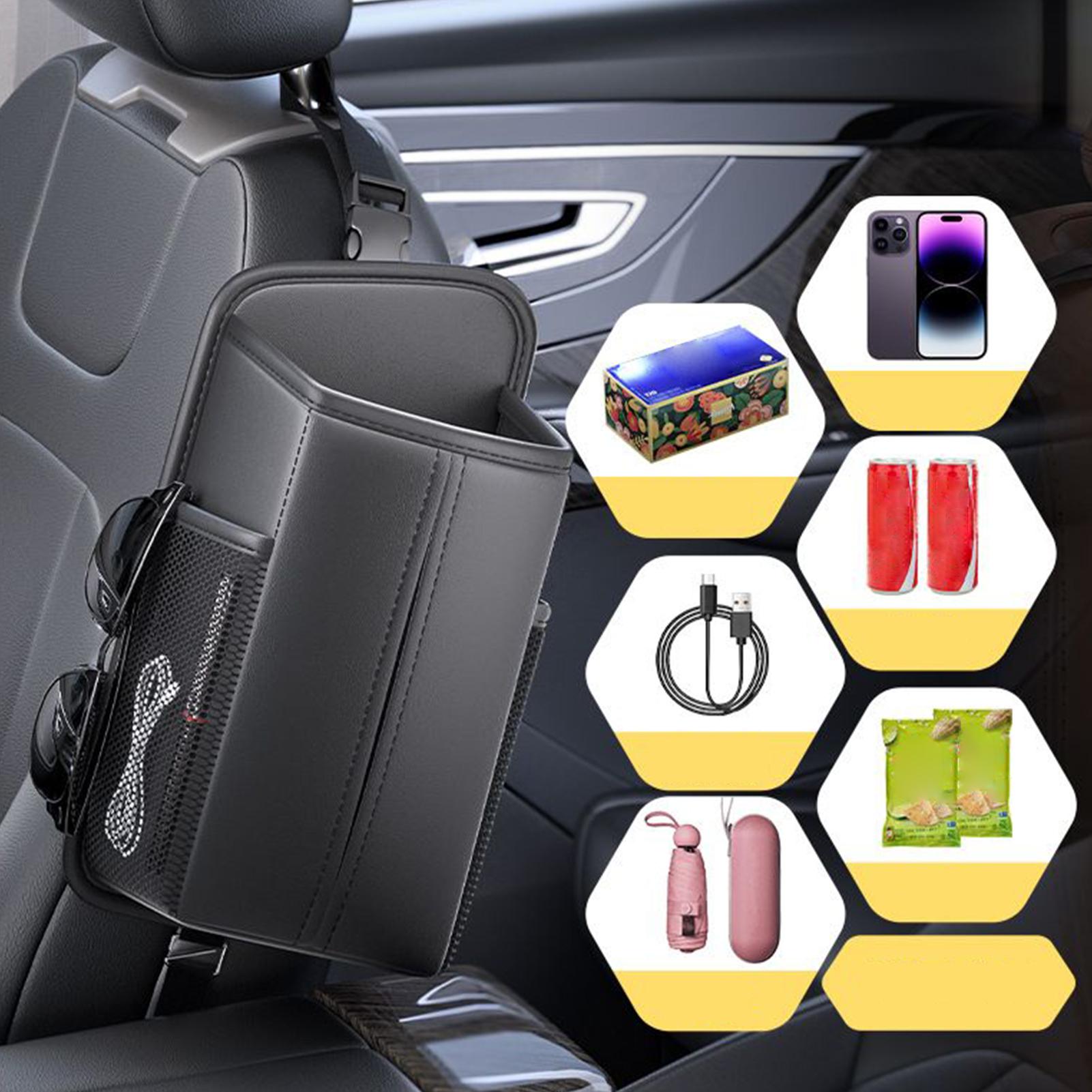 Car Seat Side Tissue Box Multi-Functional Car Tissue Box Holder Soft Pocket Storage Bag Car Seat Organizer Tissue Box China Mainland