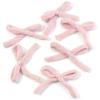 6pcs/lot New 5X7cm Knitted Bows Candy-colored Handmade Cotton Bowknot Bow Hair Clip for DIY Clothing Shoes Hats Accessories