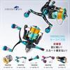 HEIGHTEN V3.0 80/98mm Reel Handle, Aviation Aluminum, for Shimano and Daiwa Spinning Reels, Arch Aurora (Turquoise Knob & Black Handle, 98mm)