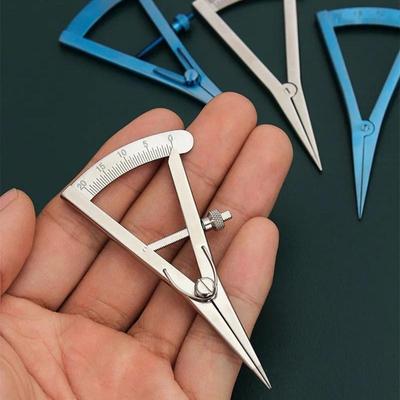 1 Stück Mini-Leder-Abstandsmessgerät 0-20MM Schraubverstellbar Manuell DIY Lederherstellung Anreißer mit Skalenrand Markierer
