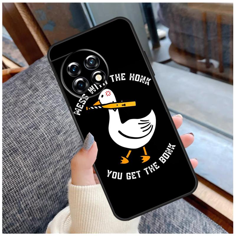 Duck Goose Honk Bonk Funny Meme Case For OnePlus 15 13 12 11 10 9 Pro 13R 13T 12R 10T 8T Nord CE 5 2 3 4 Lite N20 N30 Coque