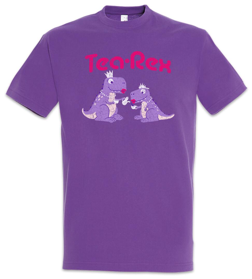 Tea-Rex IV T-Shirt Mens Womens Tees Top Tyrannosaurus Tea T Fun Rex Dinosaur Dinosaurs Love Addiction M