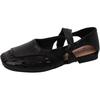 Design sense hollow bag head sandals summer French retro style with skirt breathable casual girl Mary Jane single shoes