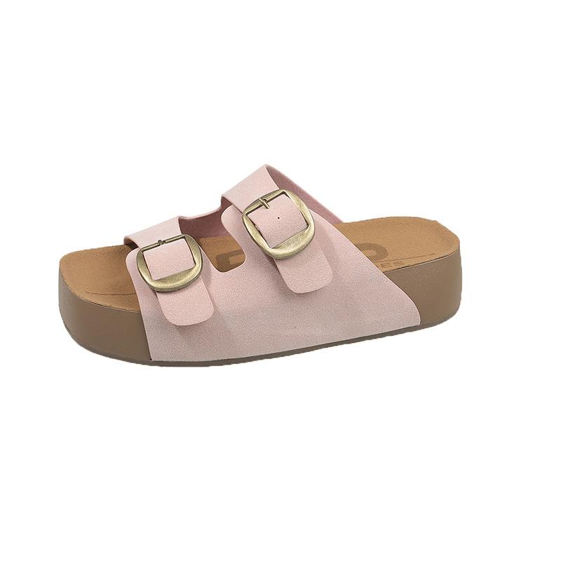Cool slippers women's summer wear new high-value thick-bottomed versatile beach slippers