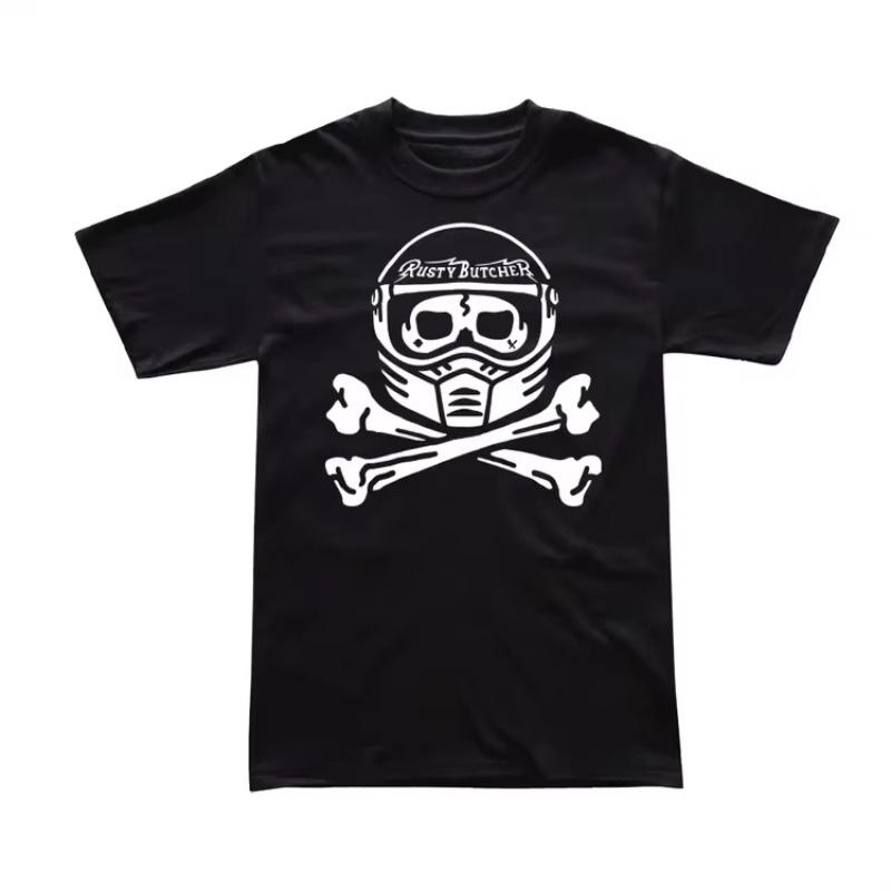 Футболки мужские и женские летние Harley 2025 года RustyButcher RustyButcher Motorcycle Vintage Ride West Coast с коротким рукавом, новые XXXXL