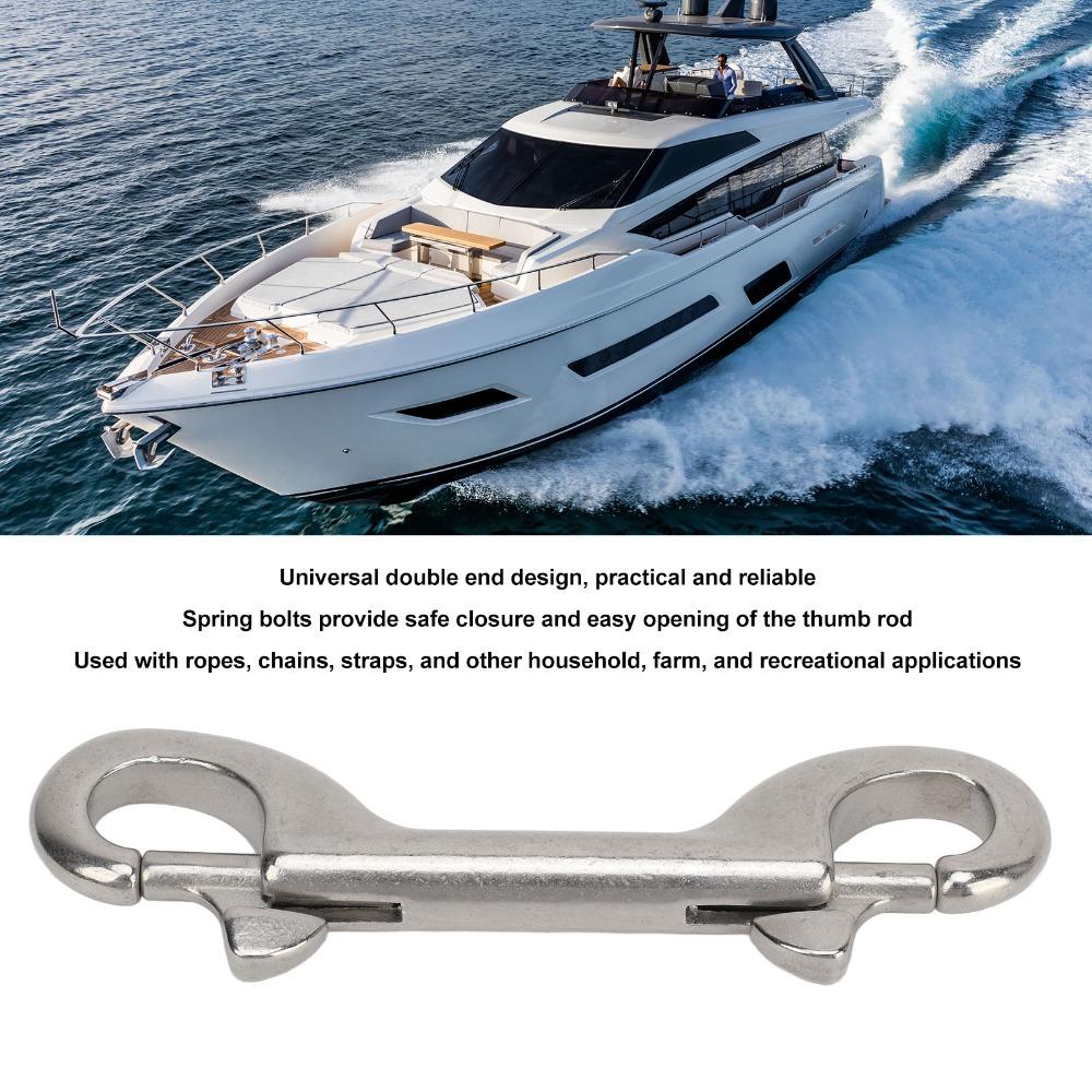 4PCS 100mm B Shape Chain Clip 115mm Double Sided Trigger Snaps Scuba Diving