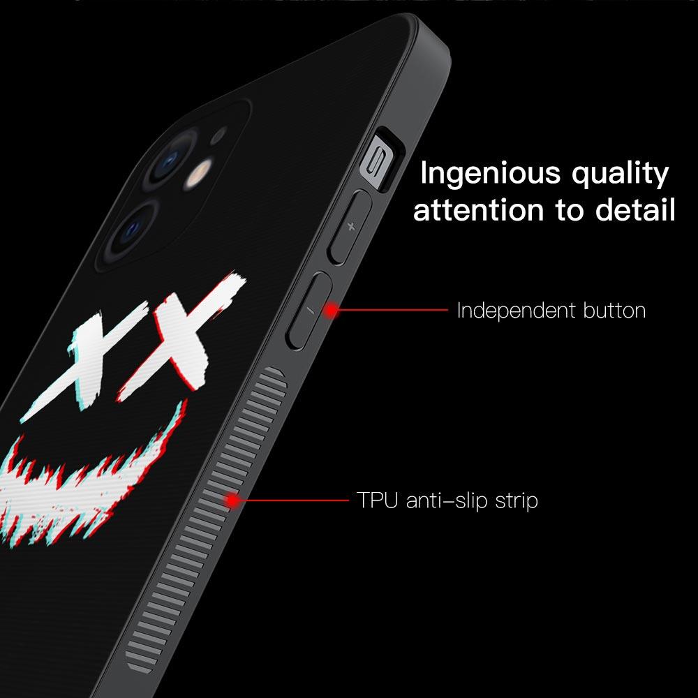 Scary Smile Skeleton Devil Case For Apple iPhone 14 13 12 11 Pro Max 13 12 Mini XS Max XR X 7 8 Plus 6 6S Silicone Shell
