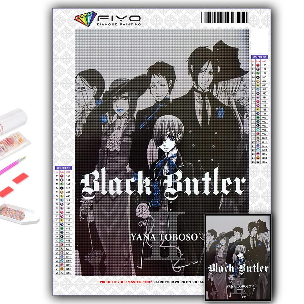5D Diy Diamond Painting Anime Black Butler Cross Stitch Full Diamond Embroidery Mosaic