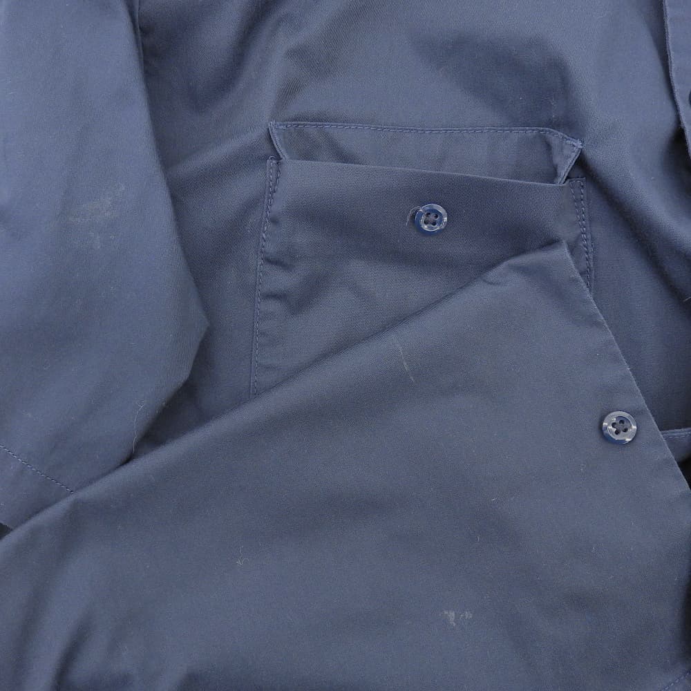 WACKO MARIA Logo Embroidered Work Shirt, Men's, Navy, Size L tops L NavyUsed