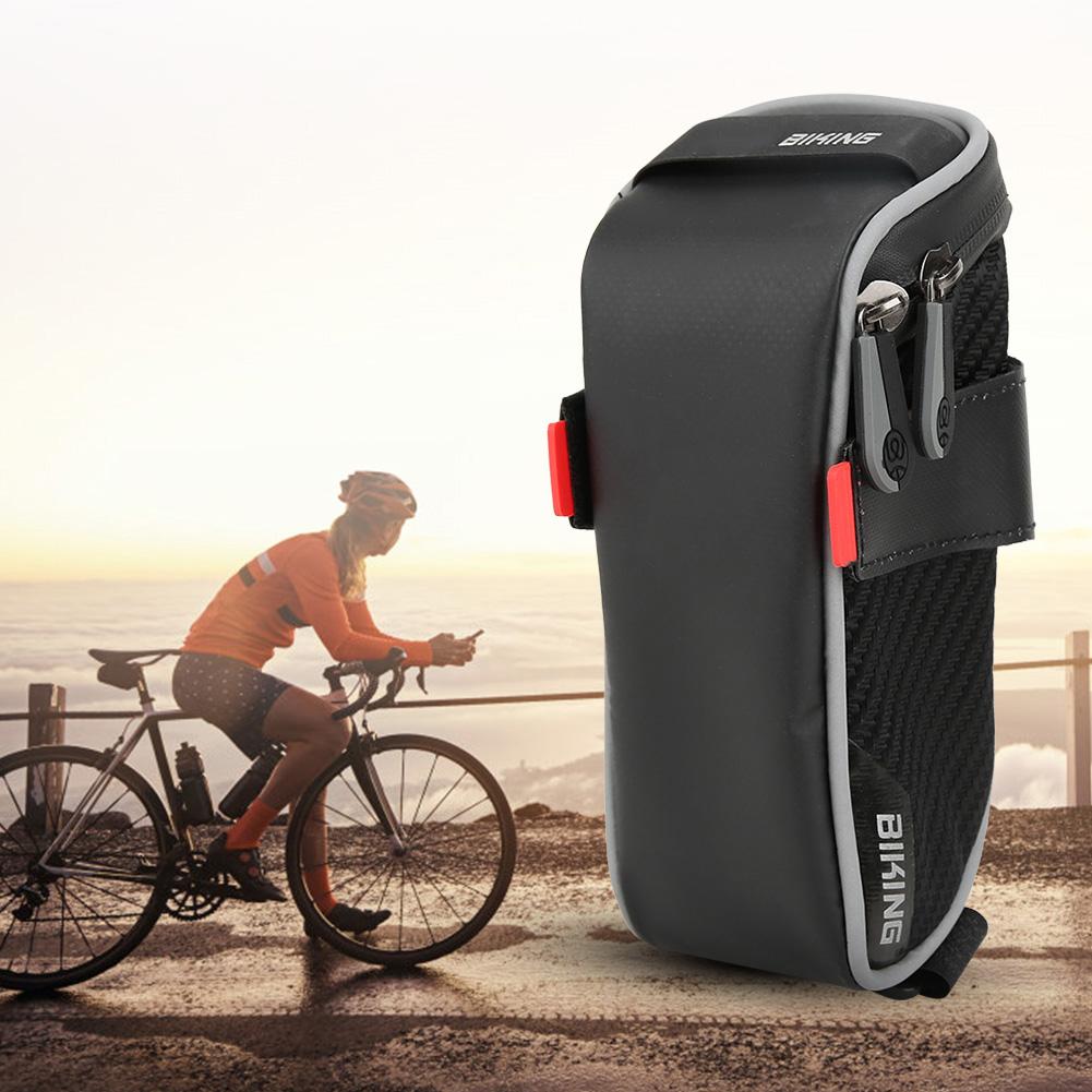 Portable PU Bicycle Saddle Bag Waterproof Large Capacity Tail Seat Pouch Cycling Equipment1