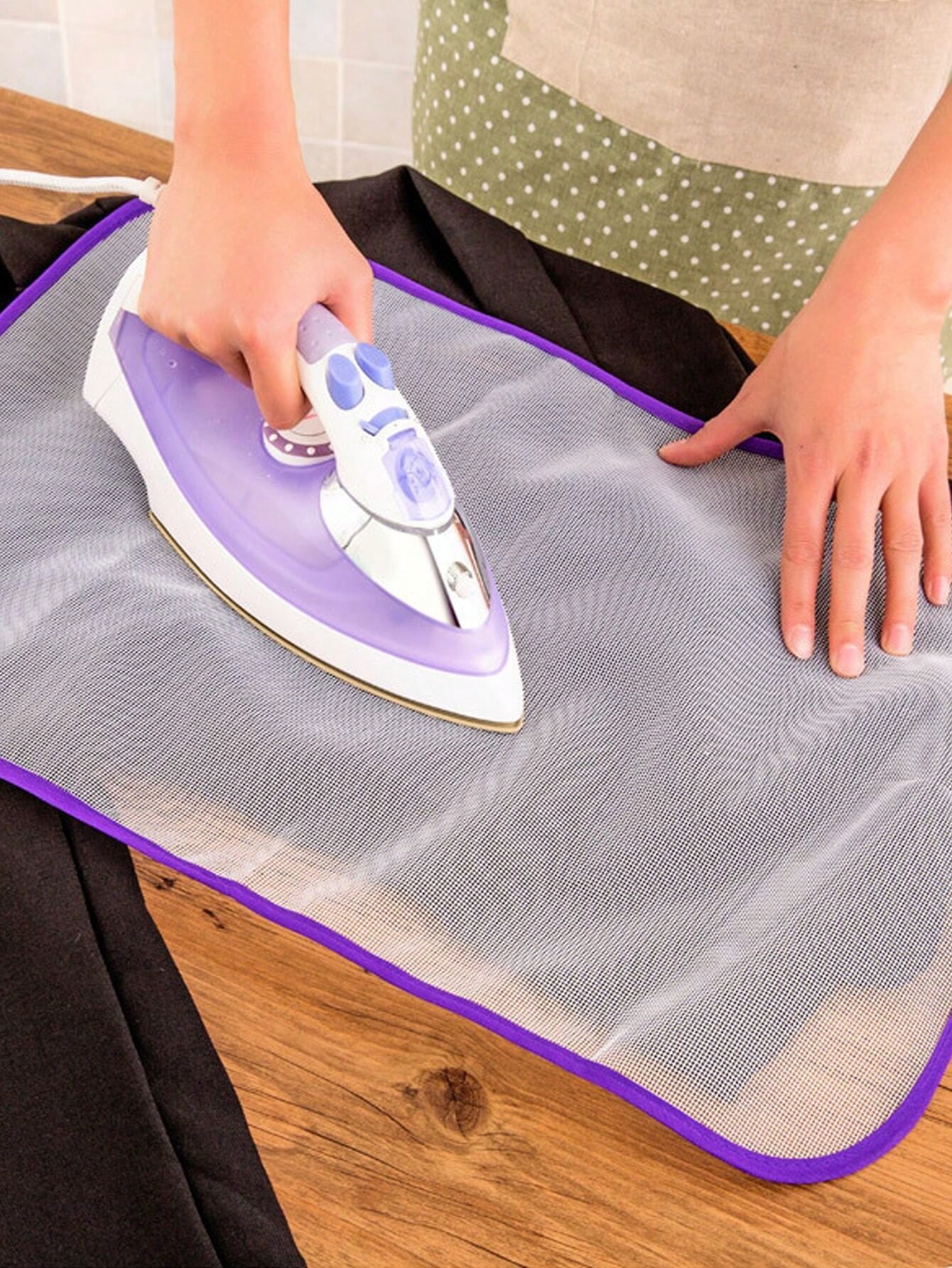 

1pc Heat Resistant Cloth For Ironing, Protect Clothes From Hot Irons, High Temperature Resistant Fabric Anti-scorching Ironing Cloth Pad M белый
