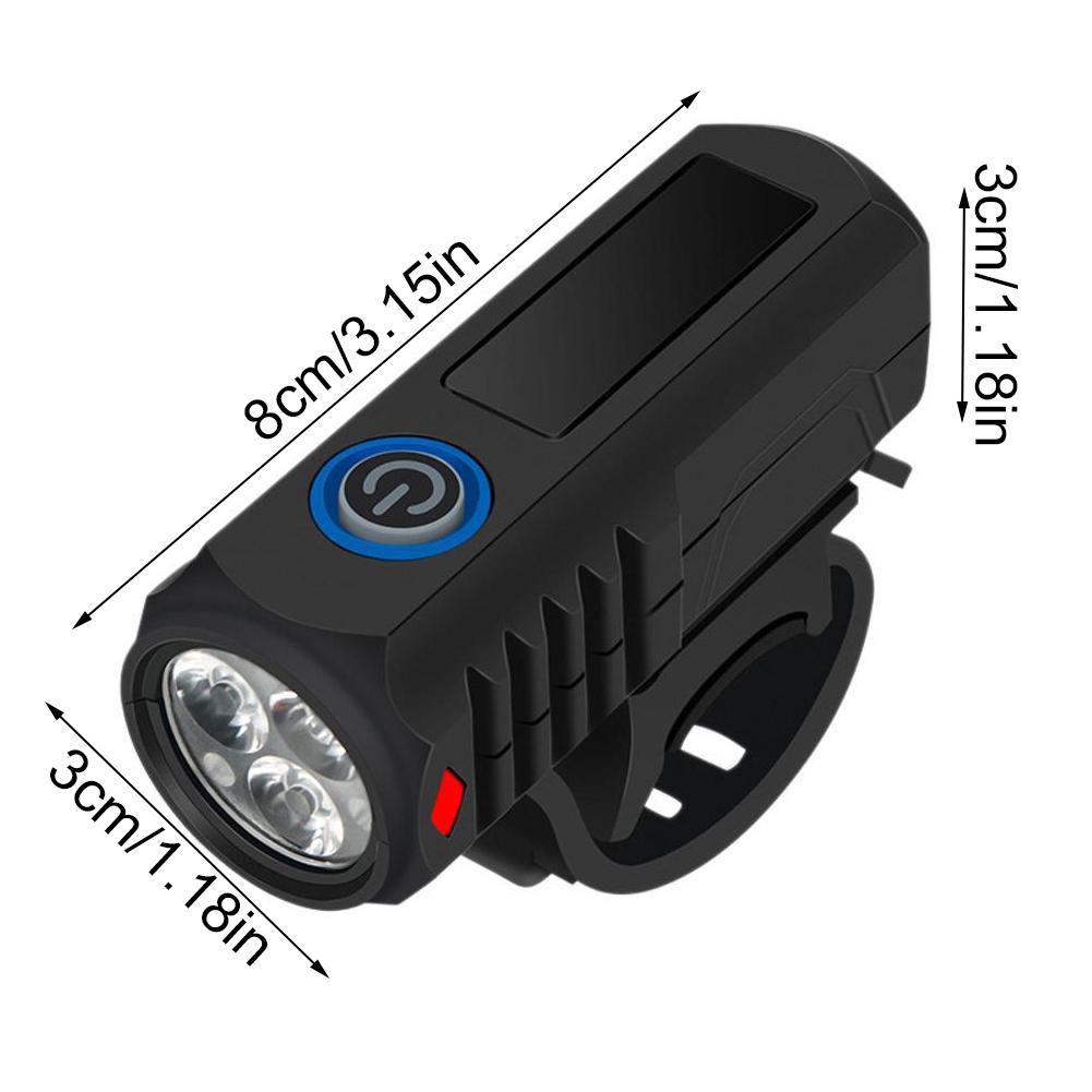 Super Bright LED USB Cycling Lighting Outdoor Waterproof Bicycle FrontLlight +Taillight Set Portable Bicycle Flashlight