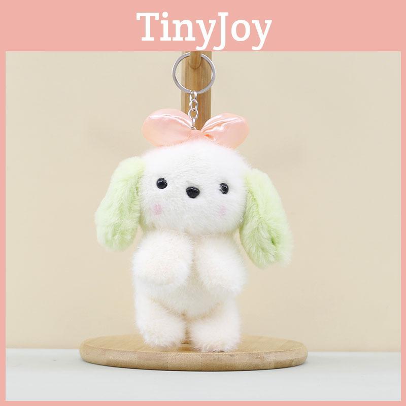Bow Cute Rabbit Keychain Cartoon Child Schoolbag Decorative Pendant Plush Doll
