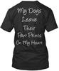 Paw Prints On My Heart 2 Tee TTshirt Made In the USA Size S To 5XL