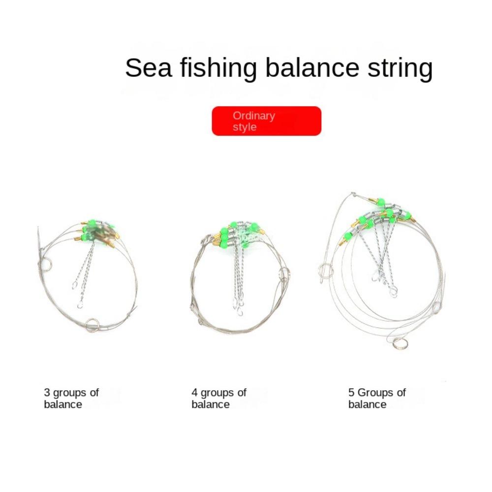 Fishing Wire Anti-Winding Swivel String Anti-Winding Swivel String Fishing Hook  Rigs