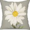 Small Daisy Flower Pillowcase New Striped Linen Home Fabric Sofa Pillowcase Light Luxury