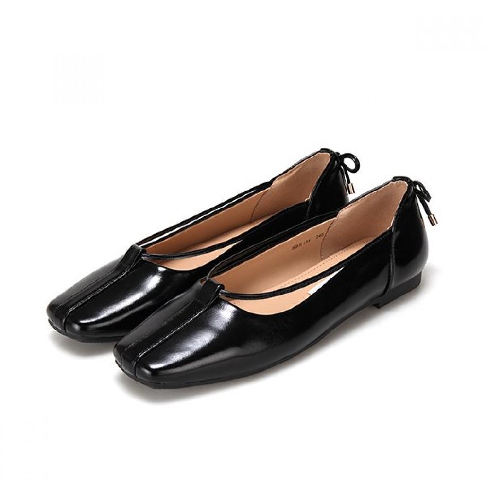 Barbara Leather Strap Flat 1cm Bbh138bk 245mm