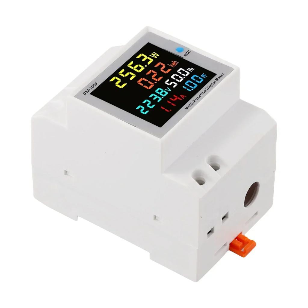 AC Voltage Monitor Digital Energy Meter For Electrical System Management 80*54*48mm LCD Display Wide Viewing Angle