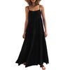 2025 European Women's Summer Pleated Irregular Long Beach Dress