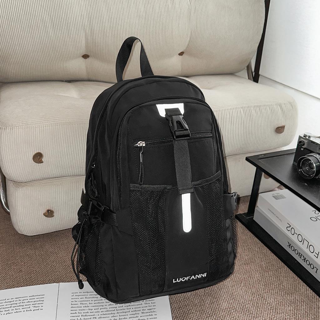 School Bag Workwear Style Backpack for Women, Large Capacity Multi-pocket Lightweight High-capacity Hiking Backpack, Casual Outdoor Backpack for Men