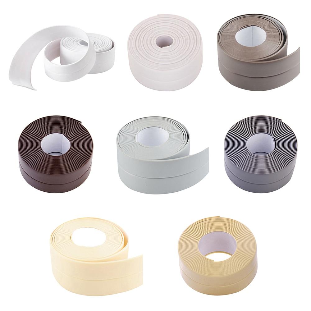 2.2cmX3.2m Kitchen Caulk Tape Sealant Strip Self Adhesive Waterproof/Mildewproof/Cockroach Prevention Tape for Sink Stove