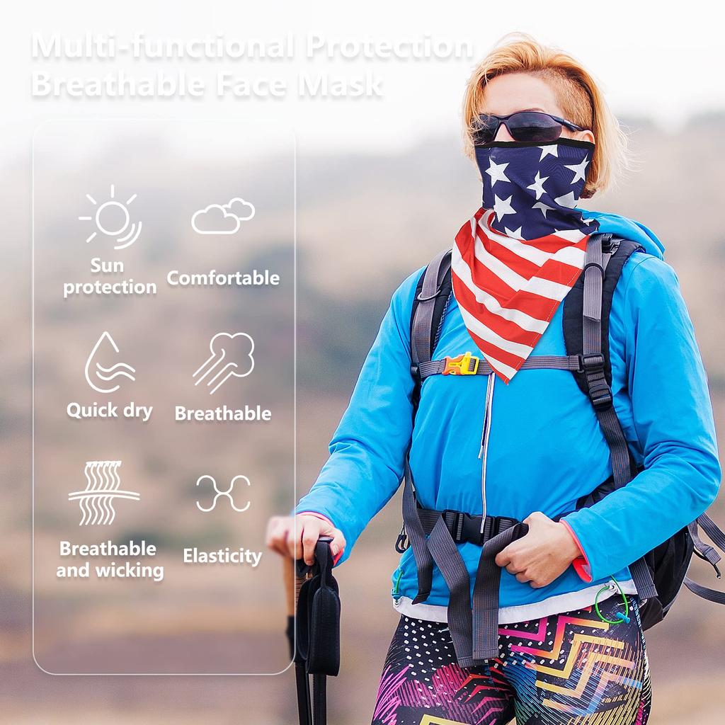 Breathable Ice Silk Face Scarf Balaclava Neck Cover Outdoor Sports Windproof Dust Bandana Bike Cycling Motorcycle Ski Scarf Wrap
