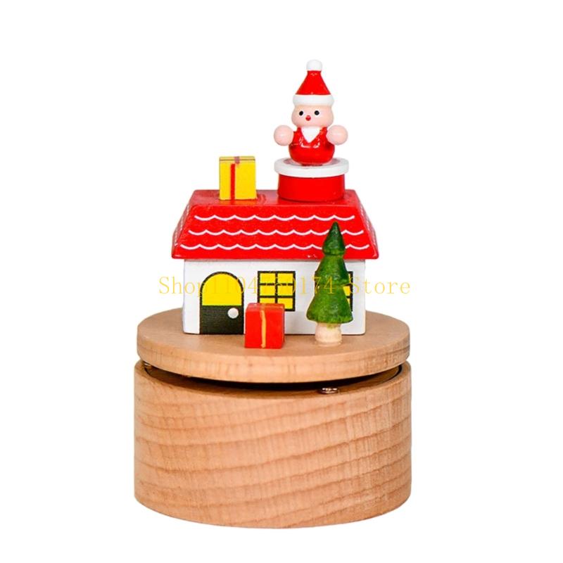 Music Boxes With Multiple Themes Festives Decoration Rotating Santa Christmas Ornament top sale